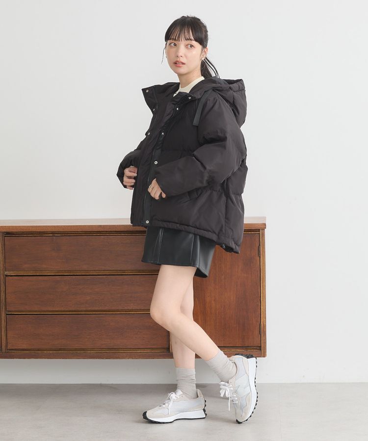 earth music&ecology「フーディーパファーブルゾン」|ブルゾン・スタジャン|