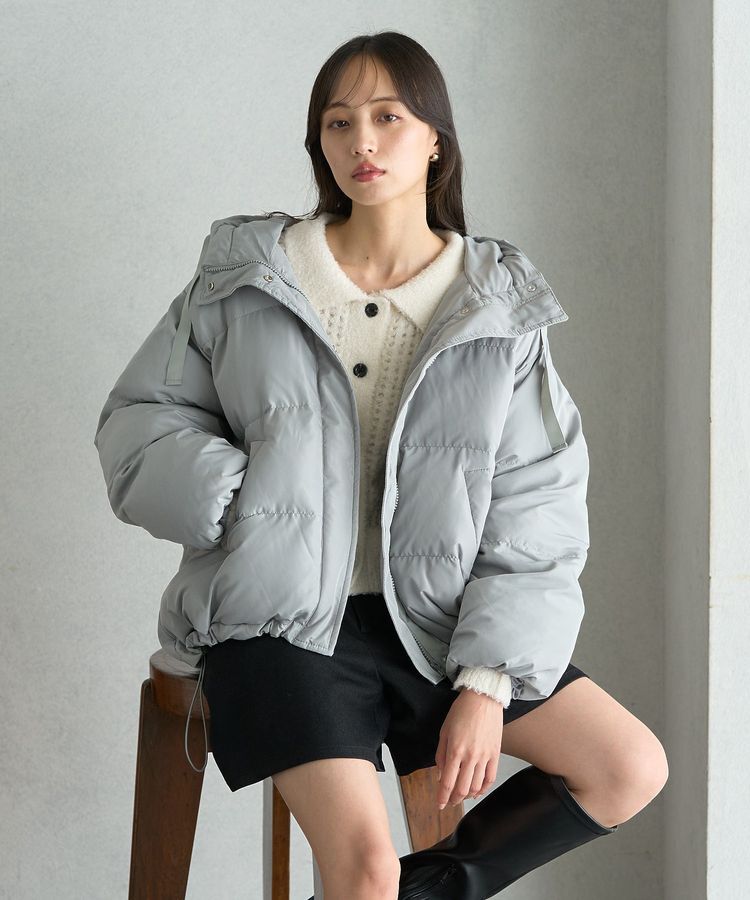 earth music&ecology「フーディーパファーブルゾン」|ブルゾン・スタジャン|Mint