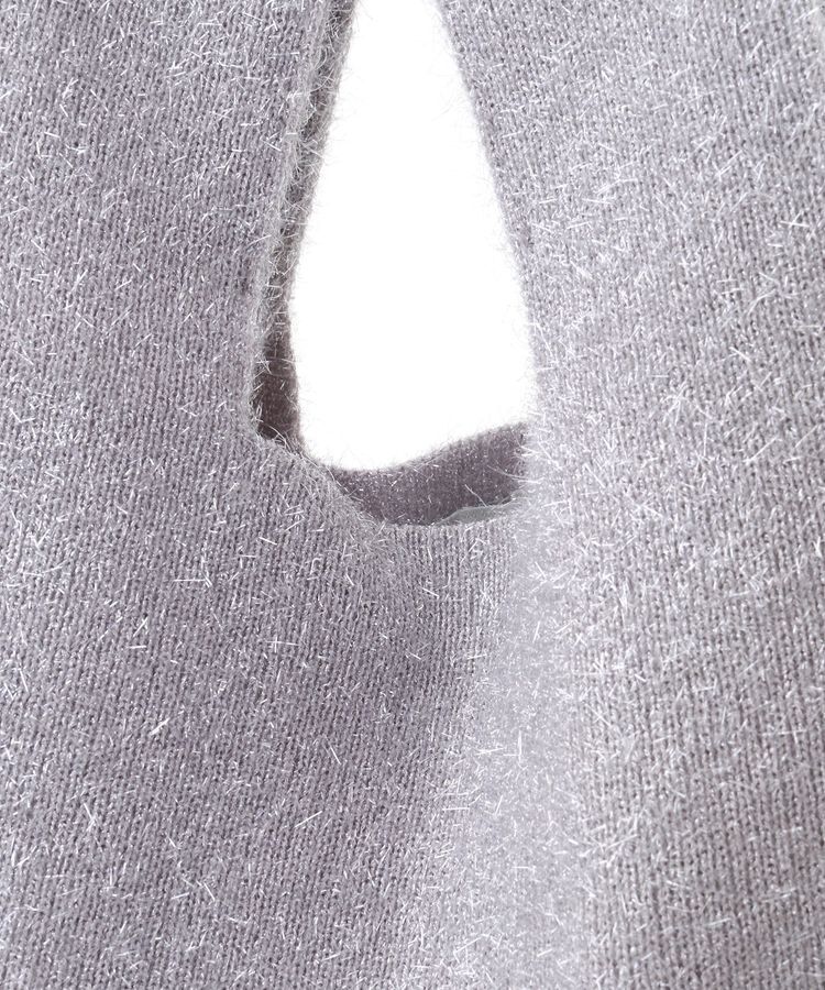 earth music&ecology「バイカラーキラキラニットハンドバッグ」|ハンドバッグ|