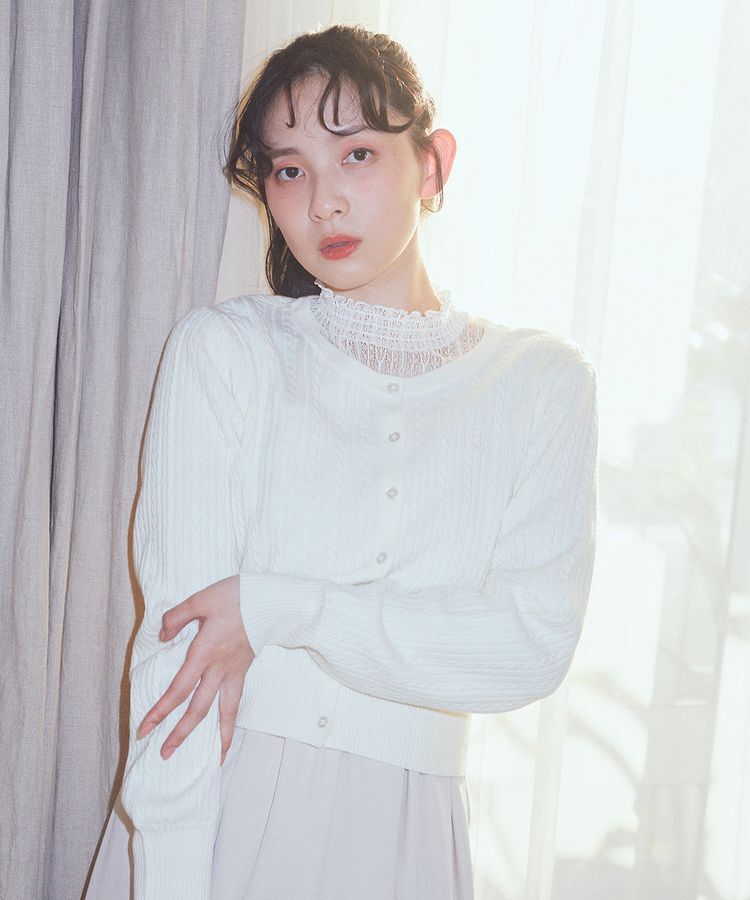 earth music&ecology「レースドッキングプルオーバー」|Tシャツ・カットソー|