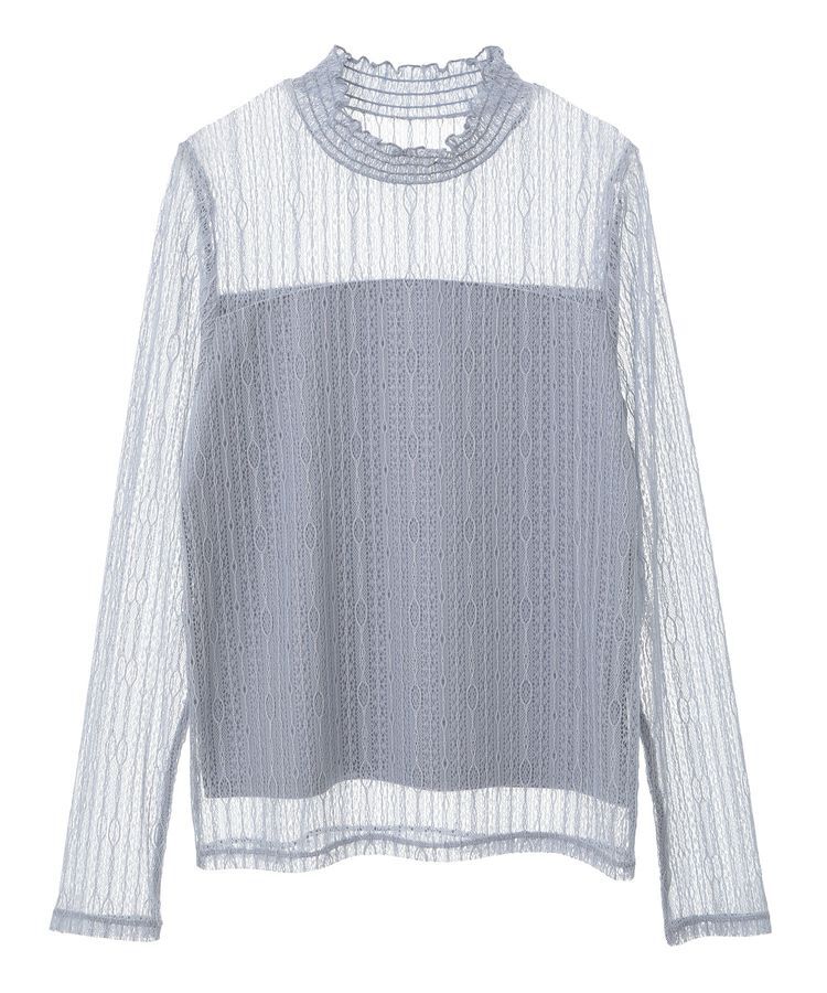 earth music&ecology「レースドッキングプルオーバー」|Tシャツ・カットソー|