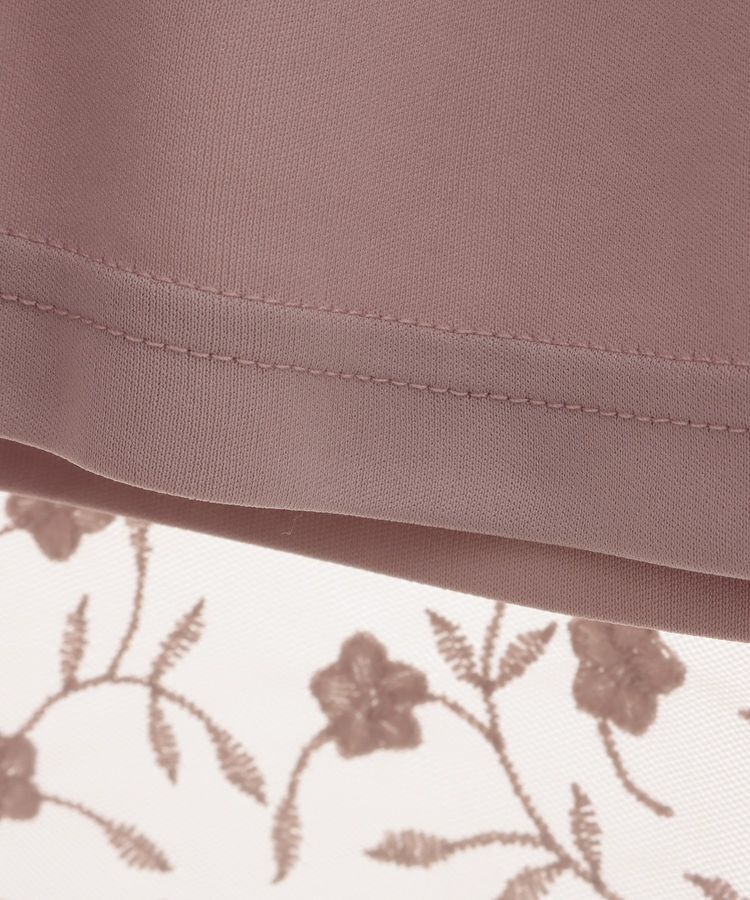 earth music&ecology「シアーレースレイヤードスカート」|スカート|