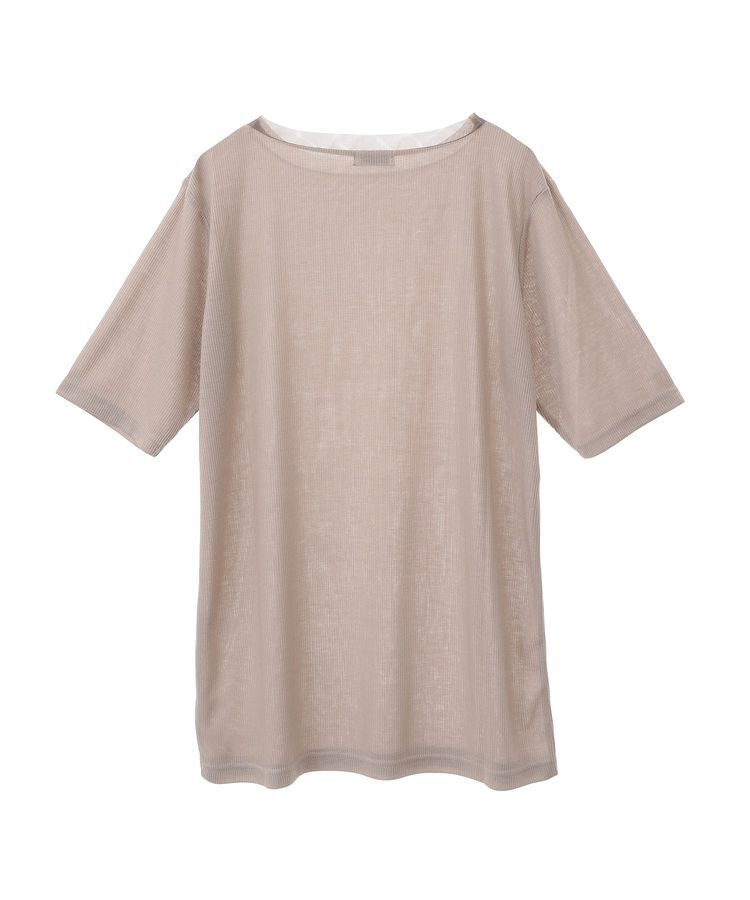 earth music&ecology「SET2点チュールビスチェ＋シアープルオーバー」|Tシャツ・カットソー|