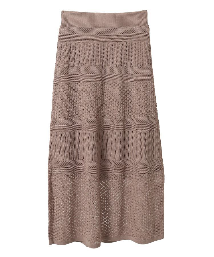 earth music&ecology「SET2点レース編みペプラムカーデ＋スカート」|スーツ|