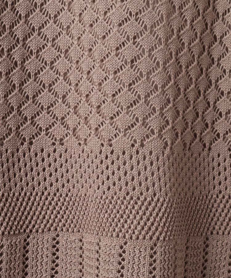 earth music&ecology「SET2点レース編みペプラムカーデ＋スカート」|スーツ|