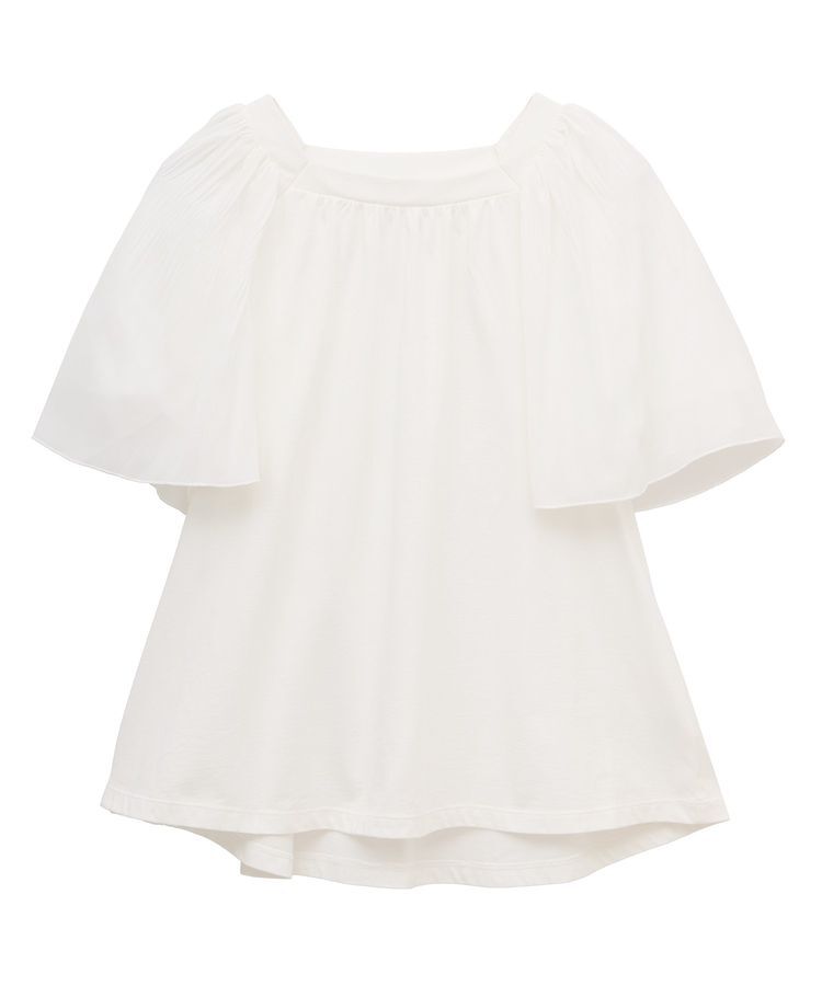 earth music&ecology「マジョリカフレアスリーブスクエアプルオーバー」|Tシャツ・カットソー|