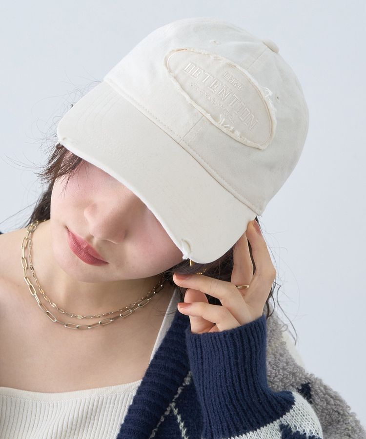 earth music&ecology「ダメージロゴキャップ」|その他|