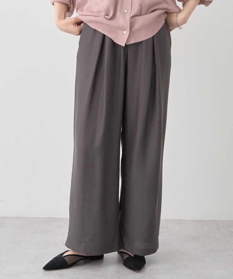 earth music&ecology「リラックスタックパンツ」|その他|Charcoal Gray