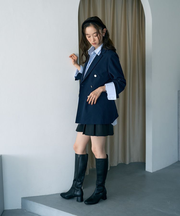 earth music&ecology「レイヤードストライプシャツ」|シャツ・ブラウス|