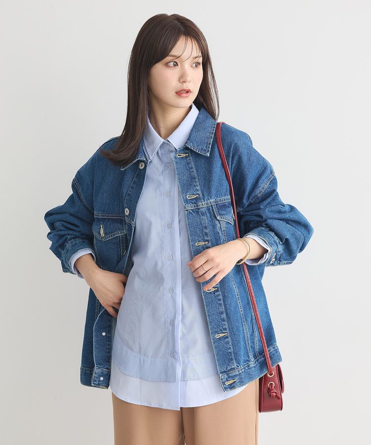 earth music&ecology「レイヤードストライプシャツ」|シャツ・ブラウス|