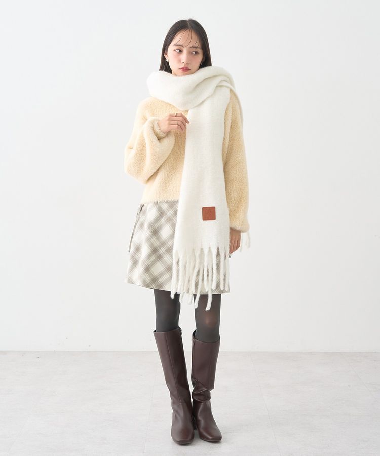 earth music&ecology「サイドレースアップミニスカート」|スカート|