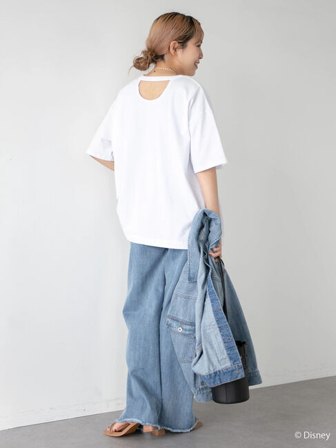  「背中アキロゴカットプルオーバー1/Mickey」|Tシャツ・カットソー|