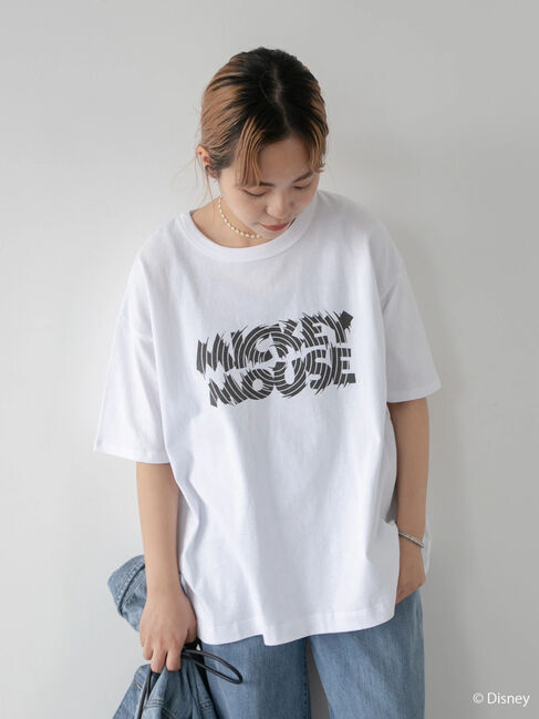  「背中アキロゴカットプルオーバー1/Mickey」|Tシャツ・カットソー|