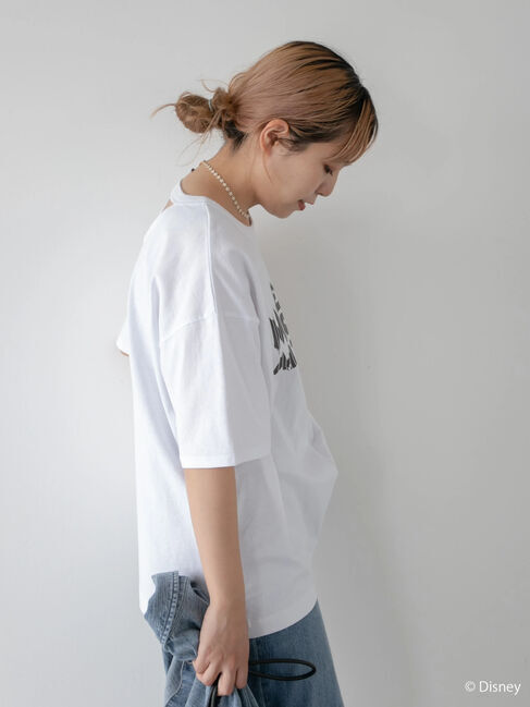  「背中アキロゴカットプルオーバー1/Mickey」|Tシャツ・カットソー|