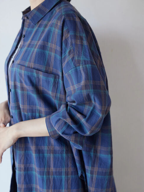  「綿ビエラチェックシャツ」|シャツ・ブラウス|