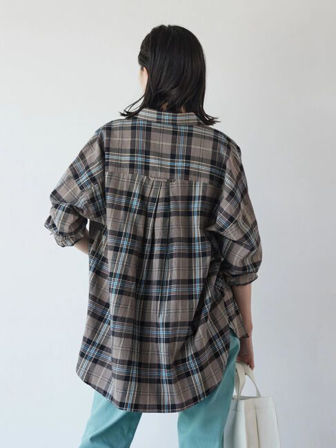  「綿ビエラチェックシャツ」|シャツ・ブラウス|