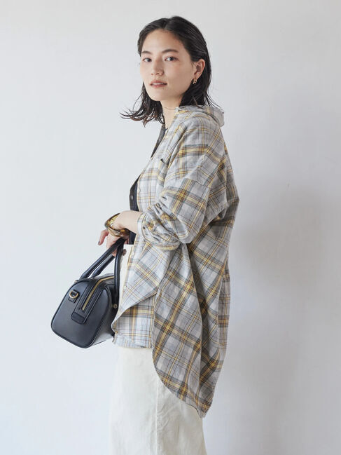  「綿ビエラチェックシャツ」|シャツ・ブラウス|
