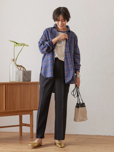  「綿ビエラチェックシャツ」|シャツ・ブラウス|