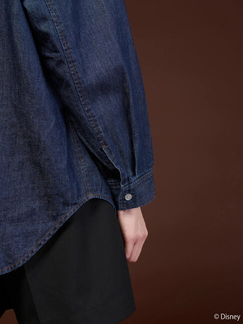  「バックプリントデニムシャツ/Mickey」|シャツ・ブラウス|