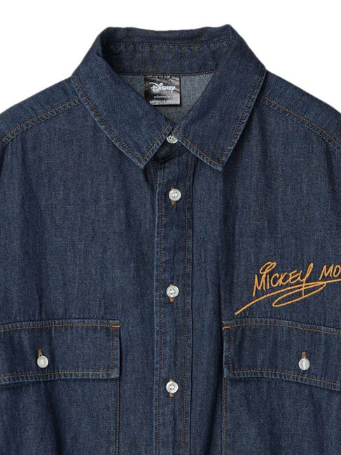  「バックプリントデニムシャツ/Mickey」|シャツ・ブラウス|