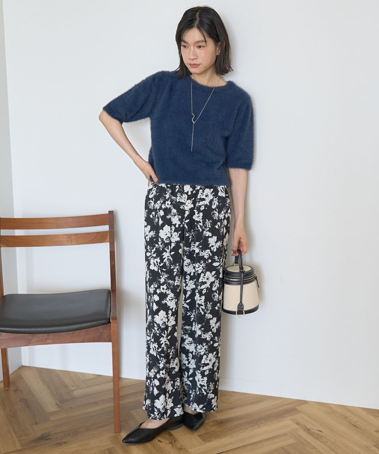 AMERICAN HOLIC「フェザー半袖ニットプルオーバー」|ニット・セーター|