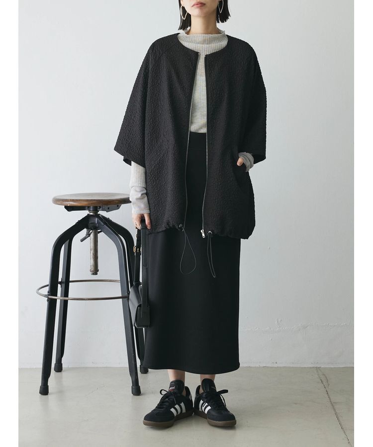 AnriettMusee「ラメ切替スリーブリブシアーニット」|ニット・セーター|