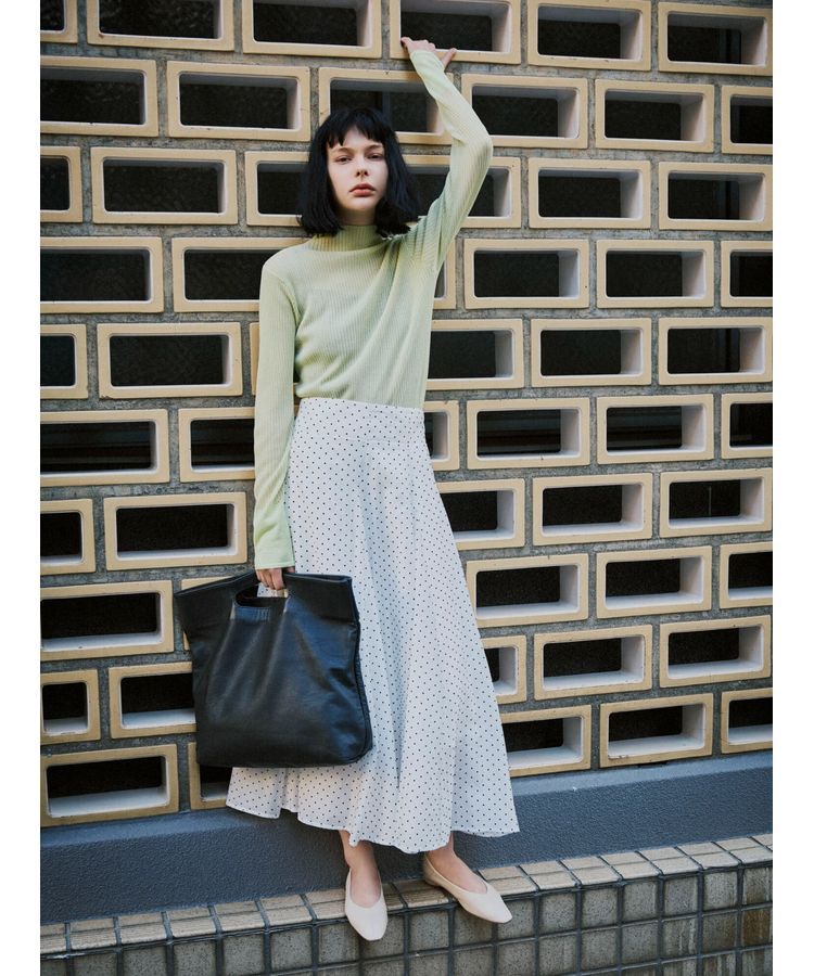 AnriettMusee「ラメ切替スリーブリブシアーニット」|ニット・セーター|