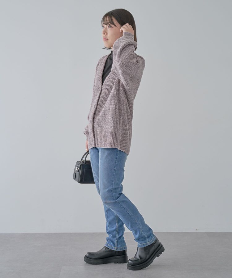 Green Parks「ベロアモールVネックカーディガン」|カーディガン|