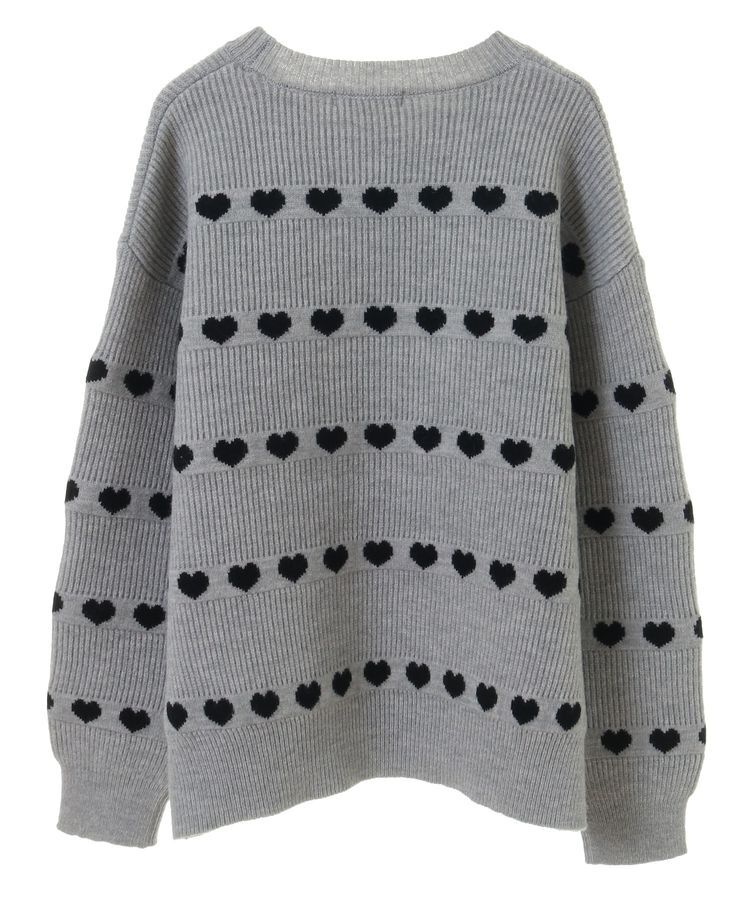Green Parks「・swing by ハートクルーネックニット」|ニット・セーター|