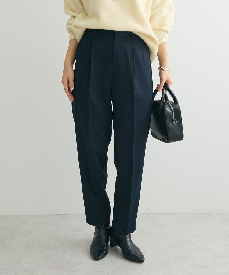 Green Parks「きれいシルエットウエストFITテーパードパンツ」|その他|Dark Navy