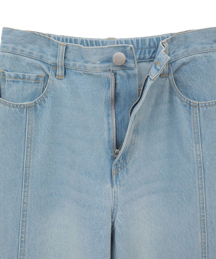 Green Parks「切り替えカーヴィーデニムパンツ」|デニム|