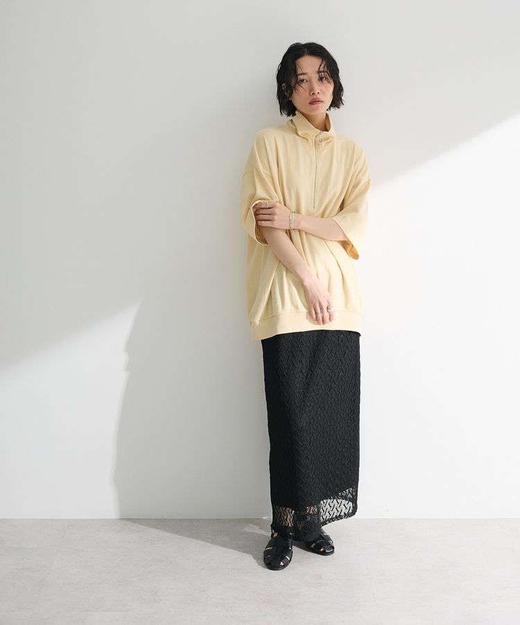 Green Parks「ハーフZIPチュニック」|Tシャツ・カットソー|