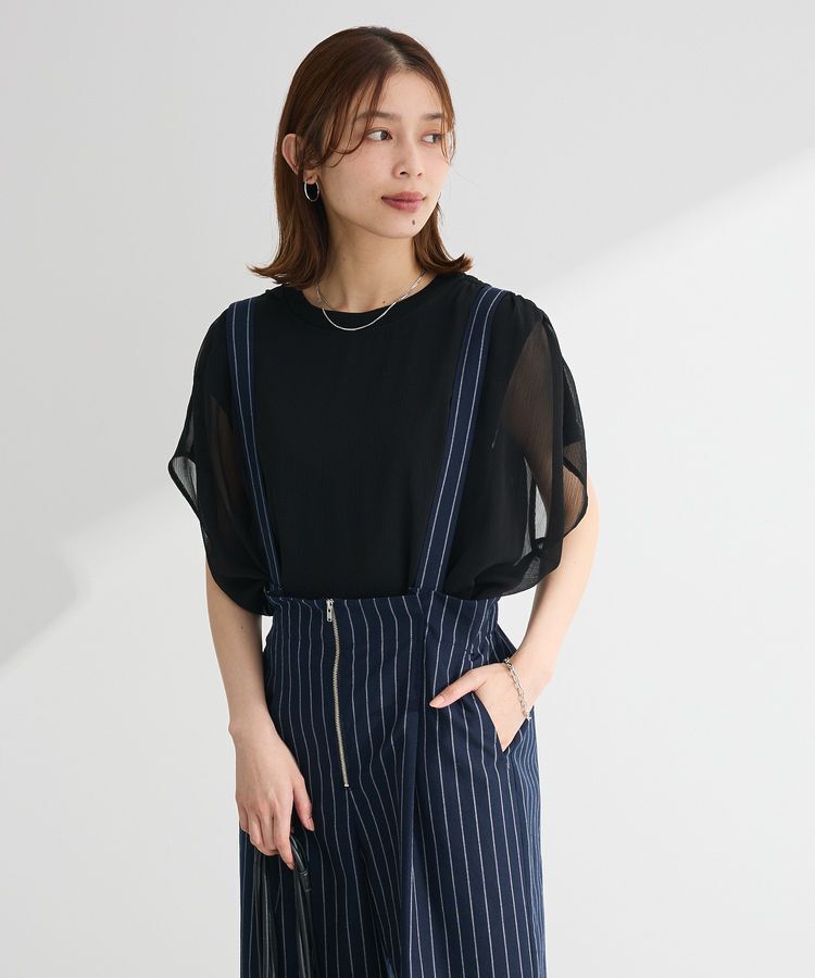 Green Parks「楊柳ドッキングフレンチプルオーバー」|Tシャツ・カットソー|