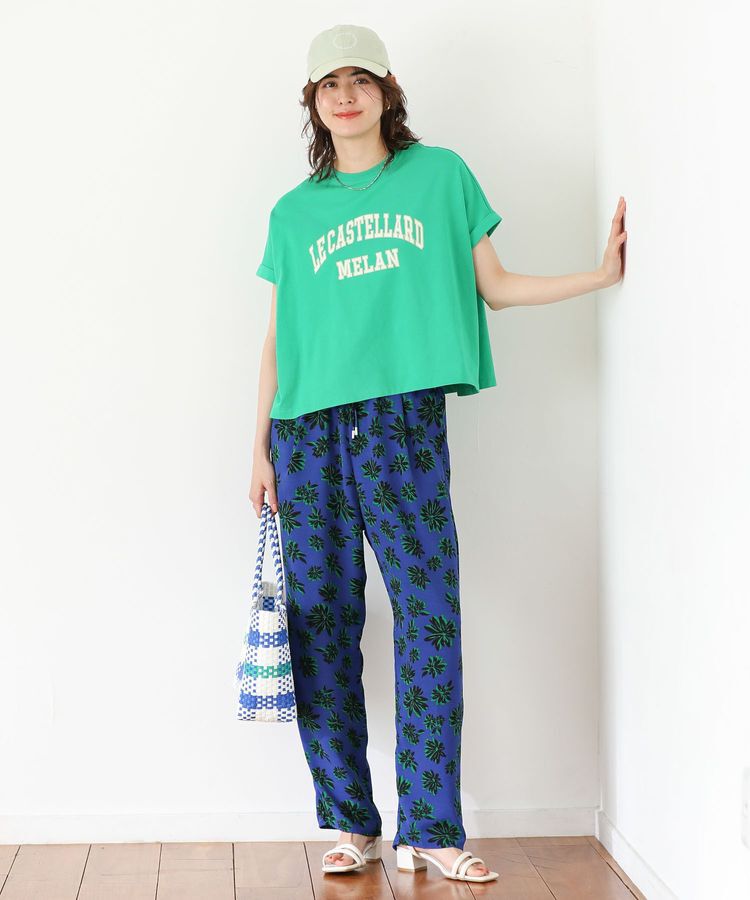 Green Parks「袖折り返しカレッジTシャツ」|Tシャツ・カットソー|