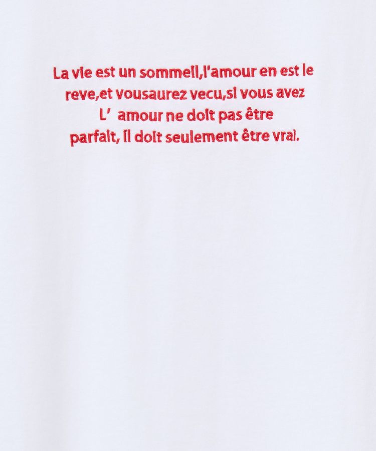 Green Parks「・swing by フレンチスリーブ刺繍TEE」|Tシャツ・カットソー|