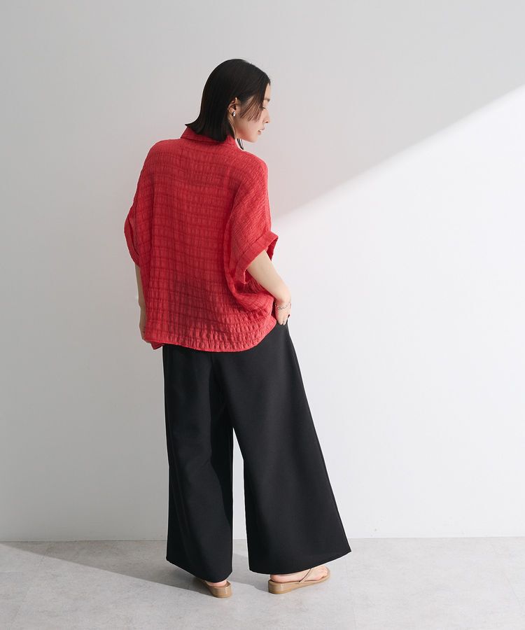 Green Parks「シアーシャーリングフレンチスリーブシャツ」|シャツ・ブラウス|