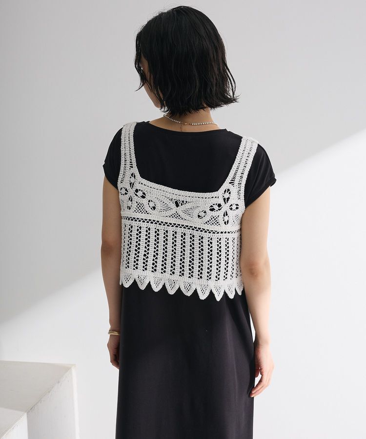 Green Parks「SET2点クロシェベスト＋ワンピース」|ワンピース|