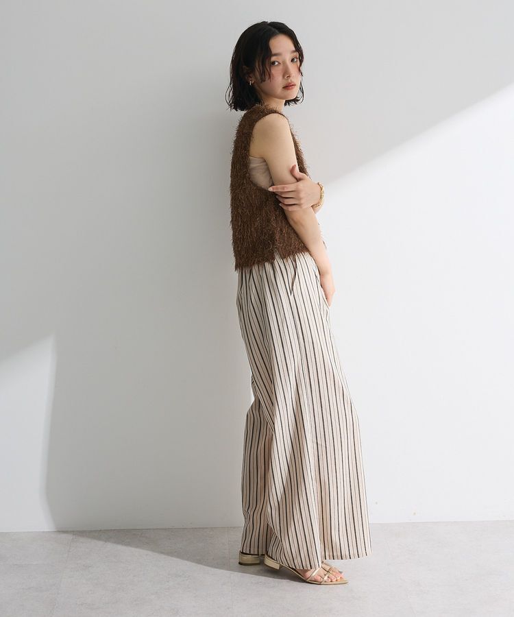 Green Parks「フェザーヤーンショートベスト」|ベスト・ジレ|