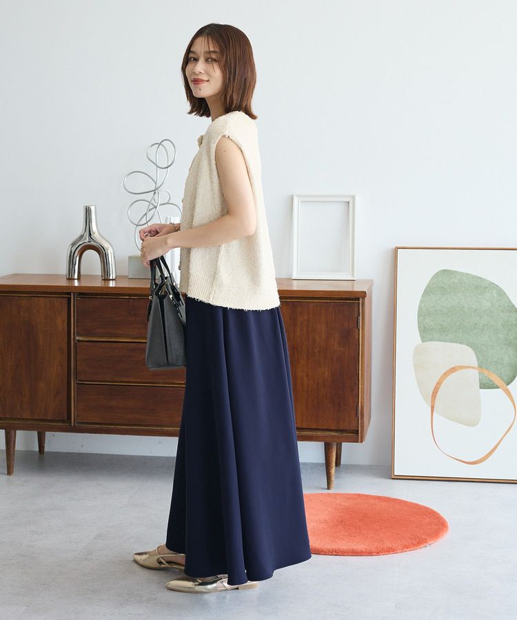 Green Parks「ツィード風金釦ニットベスト」|ベスト・ジレ|