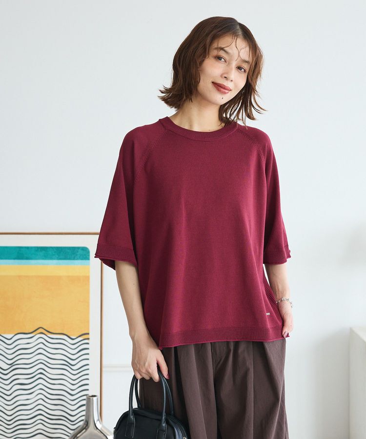 Green Parks「トレーナー風ニットプルオーバー」|ニット・セーター|