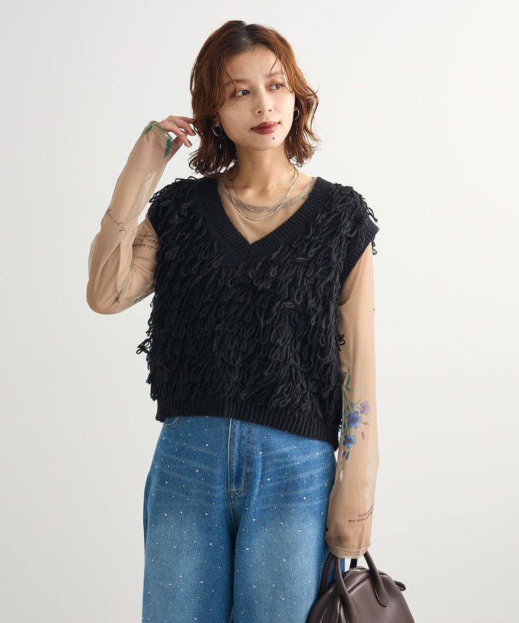 Green Parks「ループニットベスト」|ベスト・ジレ|