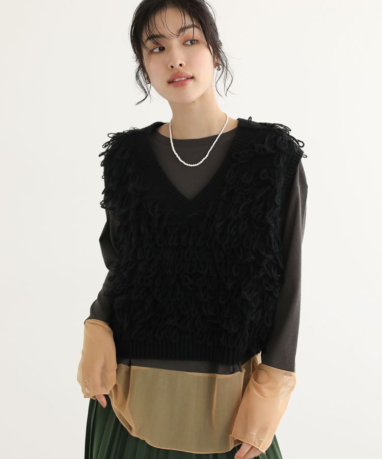 Green Parks「ループニットベスト」|ベスト・ジレ|