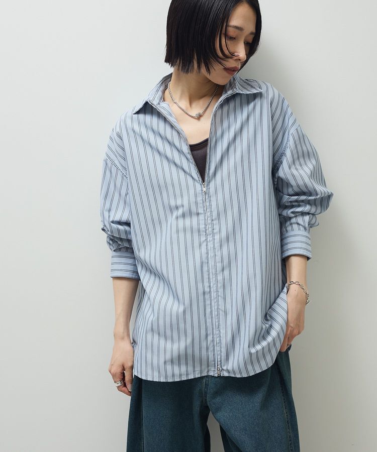 Green Parks「イージーケアアソートZIPシャツ」|シャツ・ブラウス|