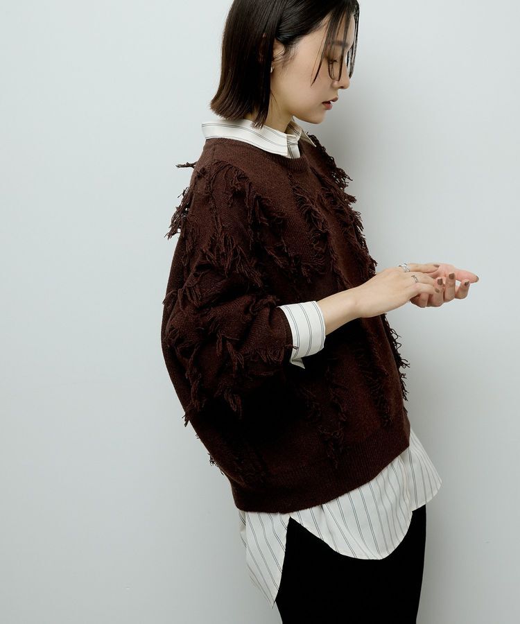 Green Parks「フリンジニットプルオーバー」|ニット・セーター|