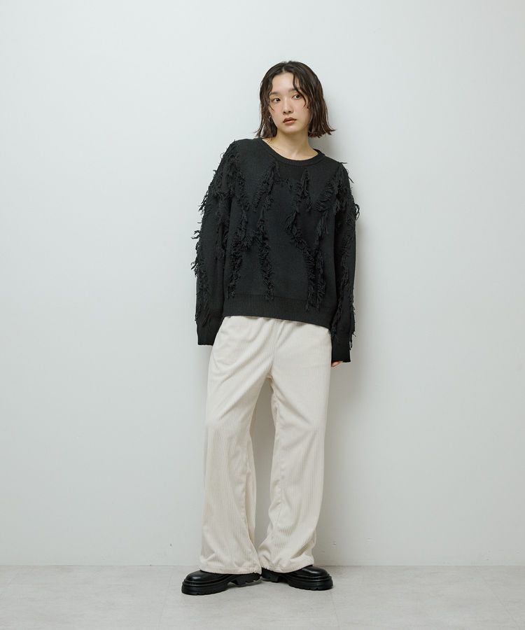 Green Parks「フリンジニットプルオーバー」|ニット・セーター|