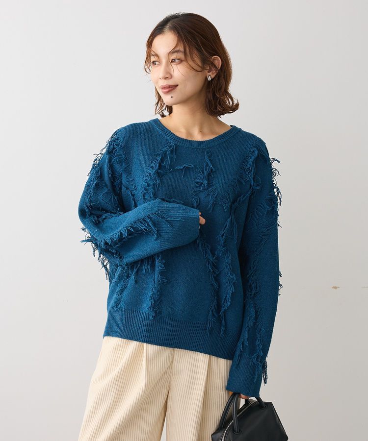 Green Parks「フリンジニットプルオーバー」|ニット・セーター|