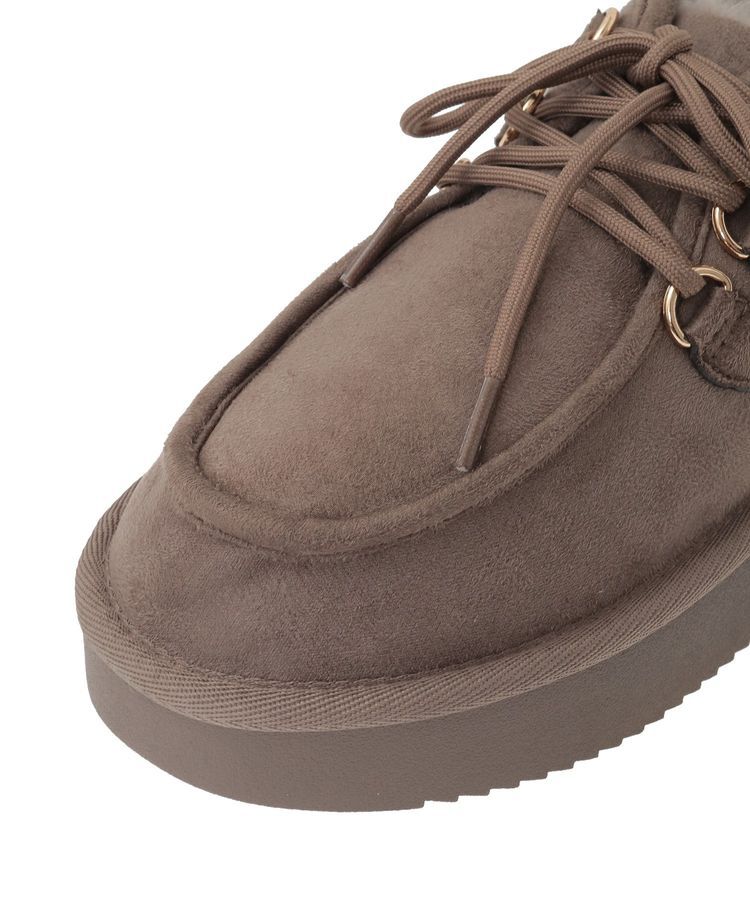 armonia「RUPIS.レースアップファーモカシューズ」|ショートブーツ|