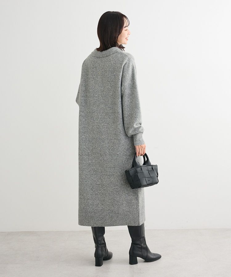 Green Parks「金釦ポロシャツニットワンピース」|ワンピース|