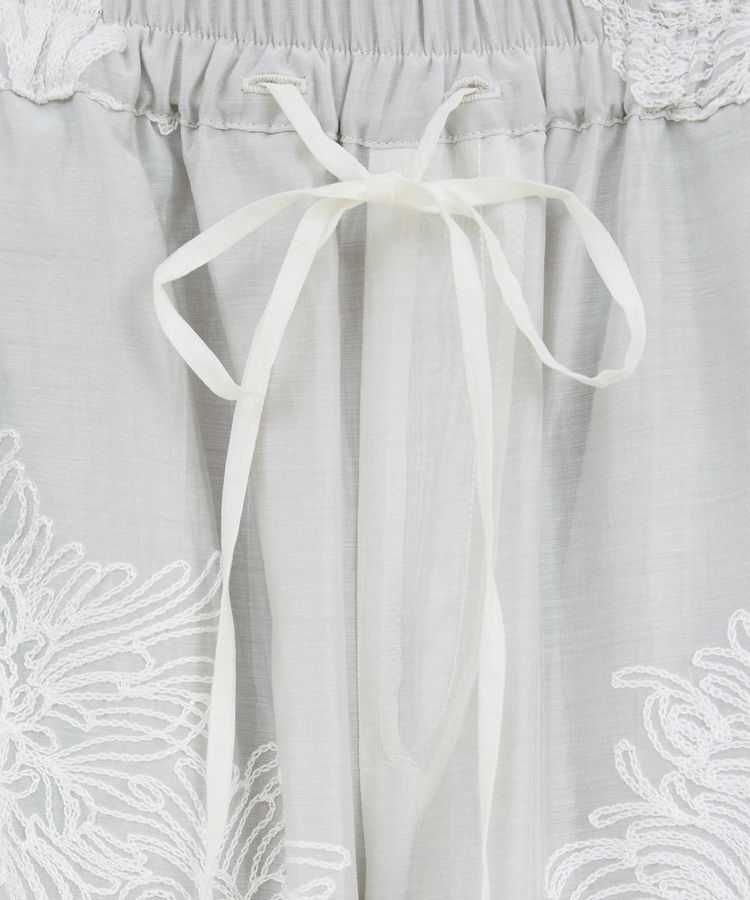 GARAGE OF GOOD CLOTHING「シアー刺繍ドロストストレートパンツ」|その他|