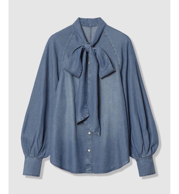 allureville「デニムボウブラウス」|シャツ・ブラウス|